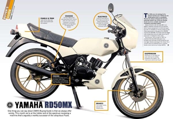 Codex Rd 50 At a glance guide - Yamaha RD50 MX | Classic Motorcycle Mechanics Magazine