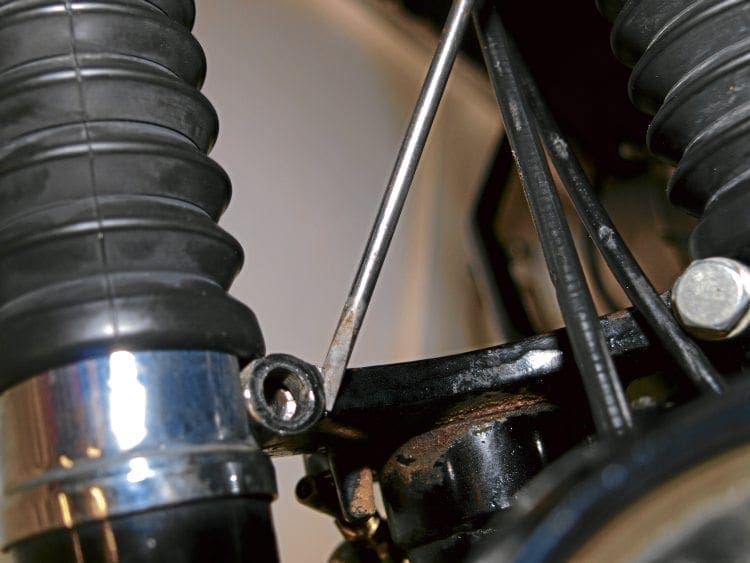 bike fork screw