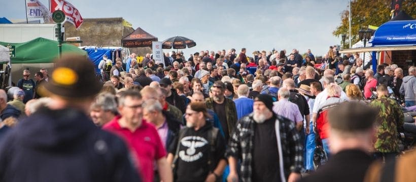 Kiwi Aaron Slight brings the sun to a packed Stafford Classic Bike Show