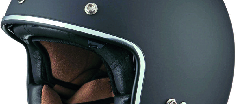 NEW IN: Black Classic Open Face Helmet
