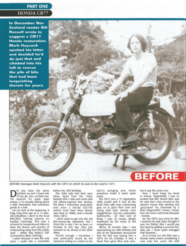 Honda CB77 restoration - PDF Download