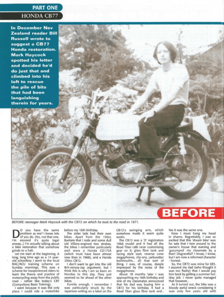 Honda CB77 restoration - PDF Download