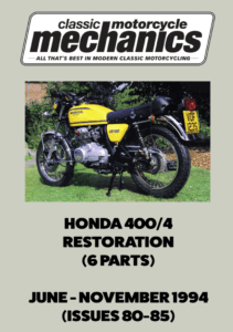 Honda 400/4 Restoration (Parts 1-6)- PDF Download