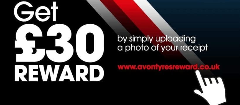 Get a £30 reward with Avon Tyres!