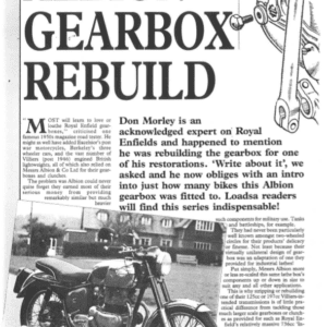 Albion Gearbox Rebuild - PDF Download