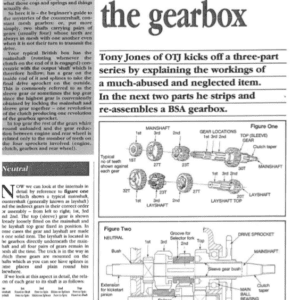 BSA Gearbox Stripdown