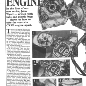 Honda CX500 Engine Rebuild