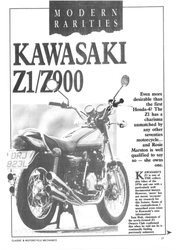 Kawasaki Z1/Z900 - PDF Download