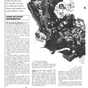 Yamaha XS750 Engine Rebuild - PDF Download