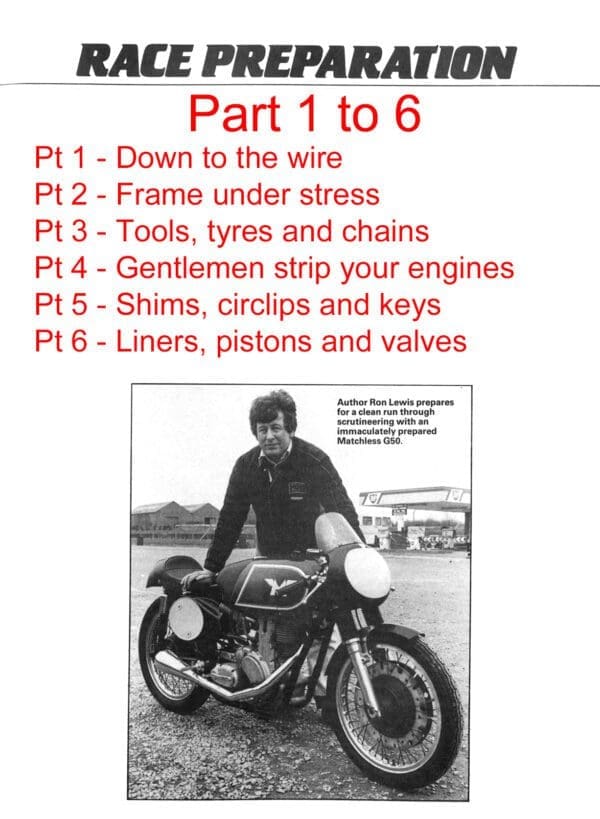 Ron Lewis - Race Preparation Series - Parts 1 to 6