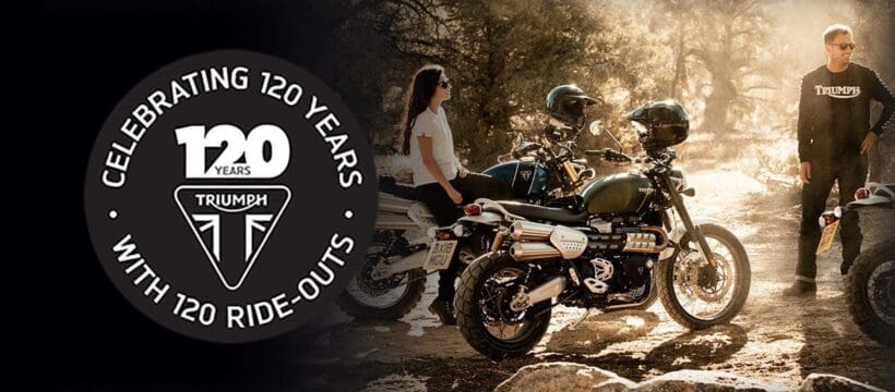 Triumph 120 year rideouts