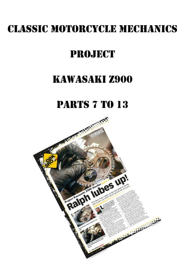 Project Kawasaki Z900 engine re-build. Parts 7 to 13 PDF Download