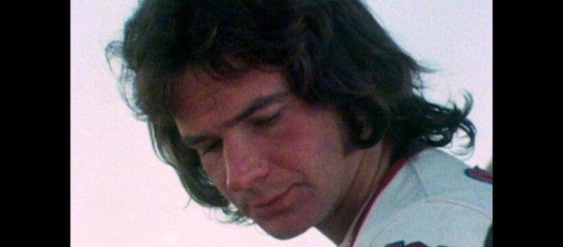 2023 Barry Sheene film close up of Barry Sheene