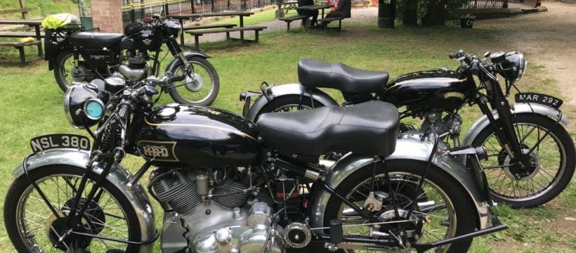 Classic Motorcycle Day at Crich Tramway Village