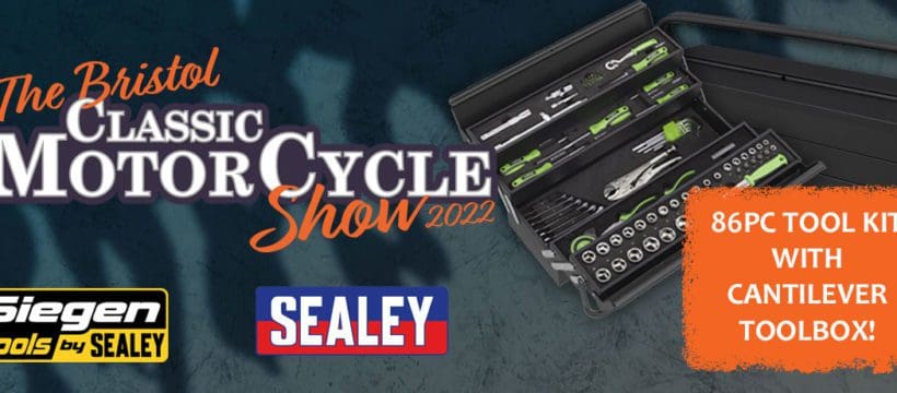 Win a Sealey toolkit worth £185 at The Bristol Classic MotorCycle Show