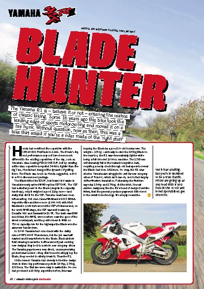 Yamaha YZF-R1 Blade Hunter Classic Ride