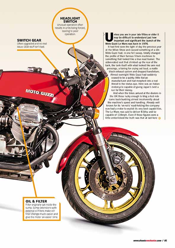 Buyers Guide - Moto Guzzi Le Mans Mk1