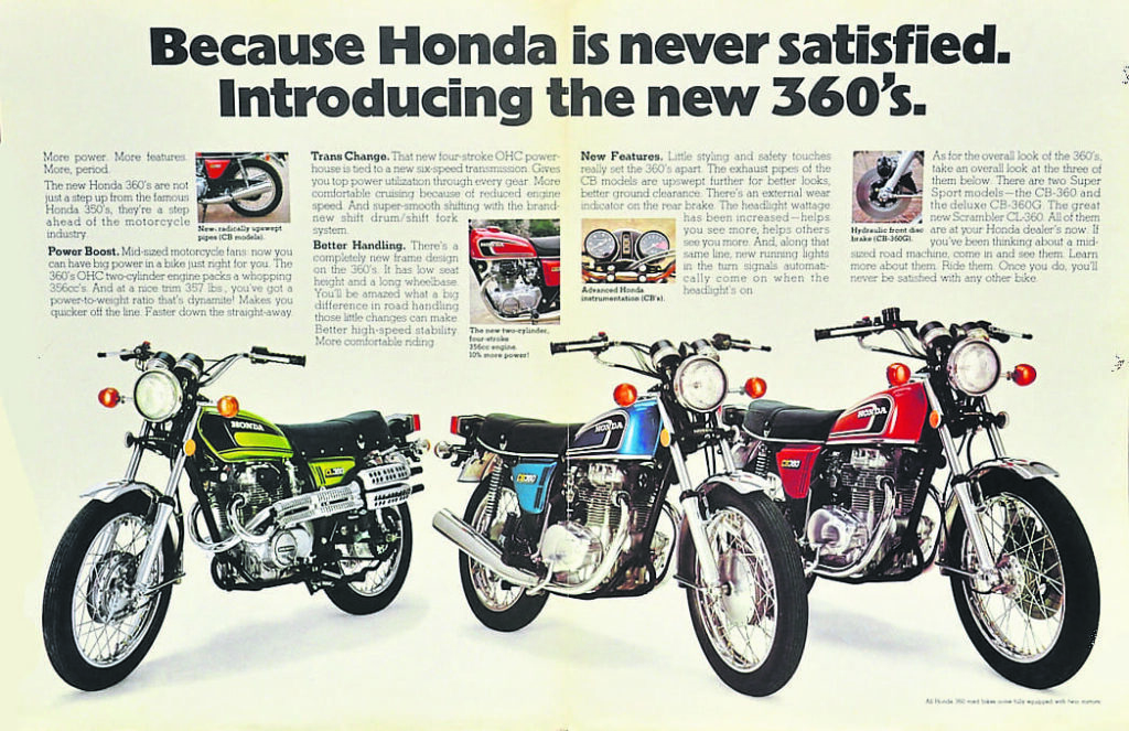 HONDA CL360 サイドスタンド ホンダ [A-231002-5-11-CL_RD] Slipstream Creation: 1974 Honda CL360 Scrambler – BikeBound